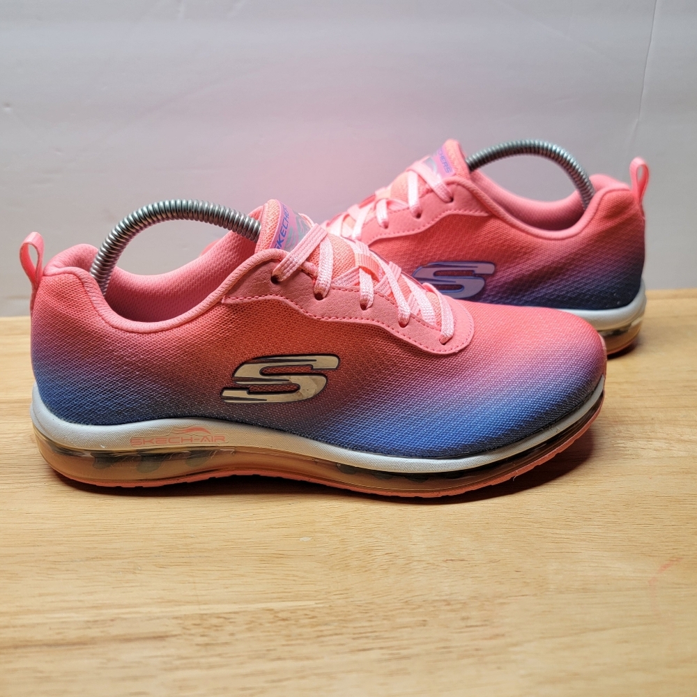 Skechers Skech-Air 12640 Pink/Blue Ombre Women’s Sz 7.5 Athletic Shoes